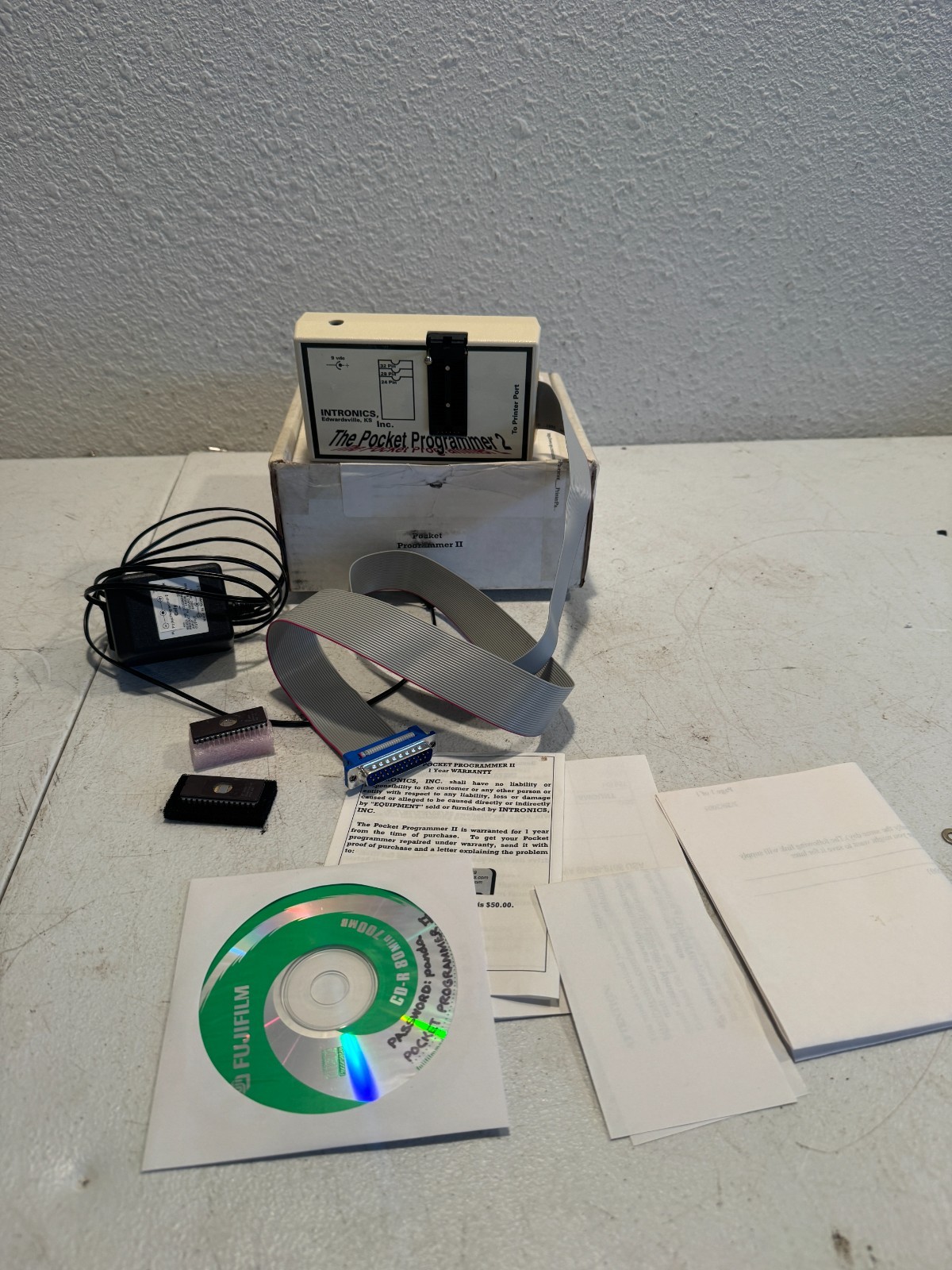 Intronics The Pocket Programmer II EPROM Programmer Kit w/ Cable Adapter CD