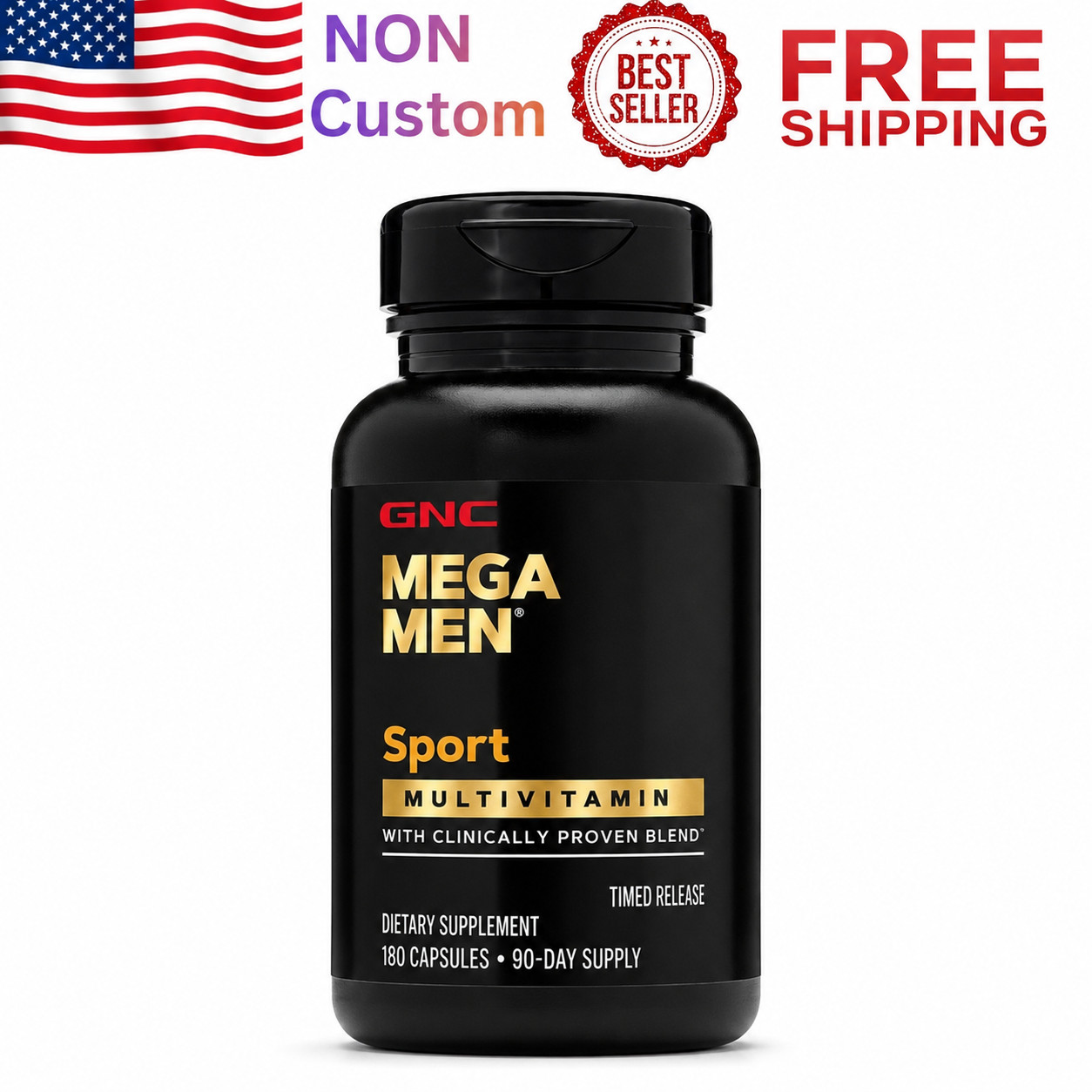 GNC Mega Men Sport Vitamin 180 Tablets 