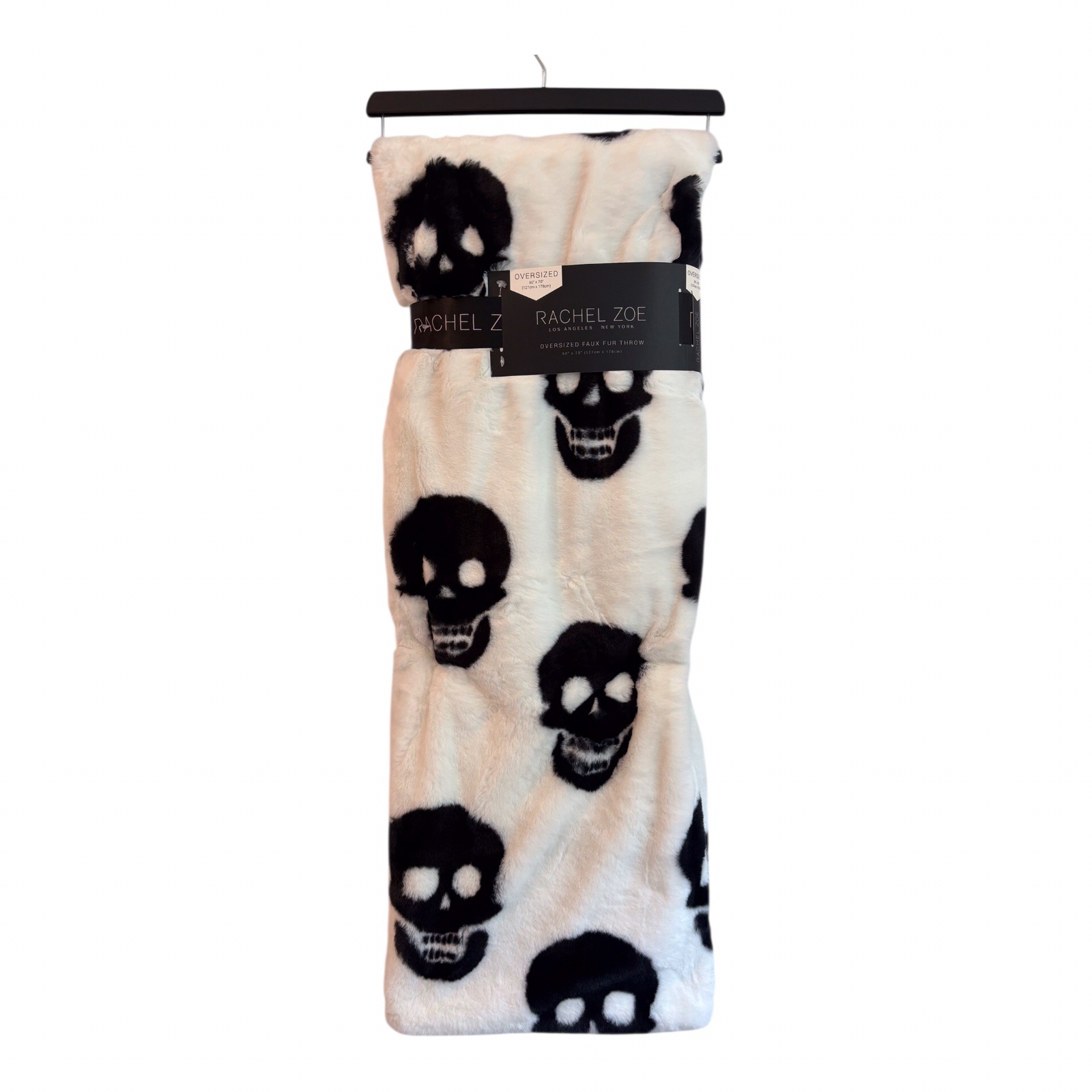 Rachel Zoe Halloween Skulls Oversized Faux Fur Throw 50” x 70” Rachel Zoe Halloween Skulls Oversized Faux Fur Throw 50” x 70”