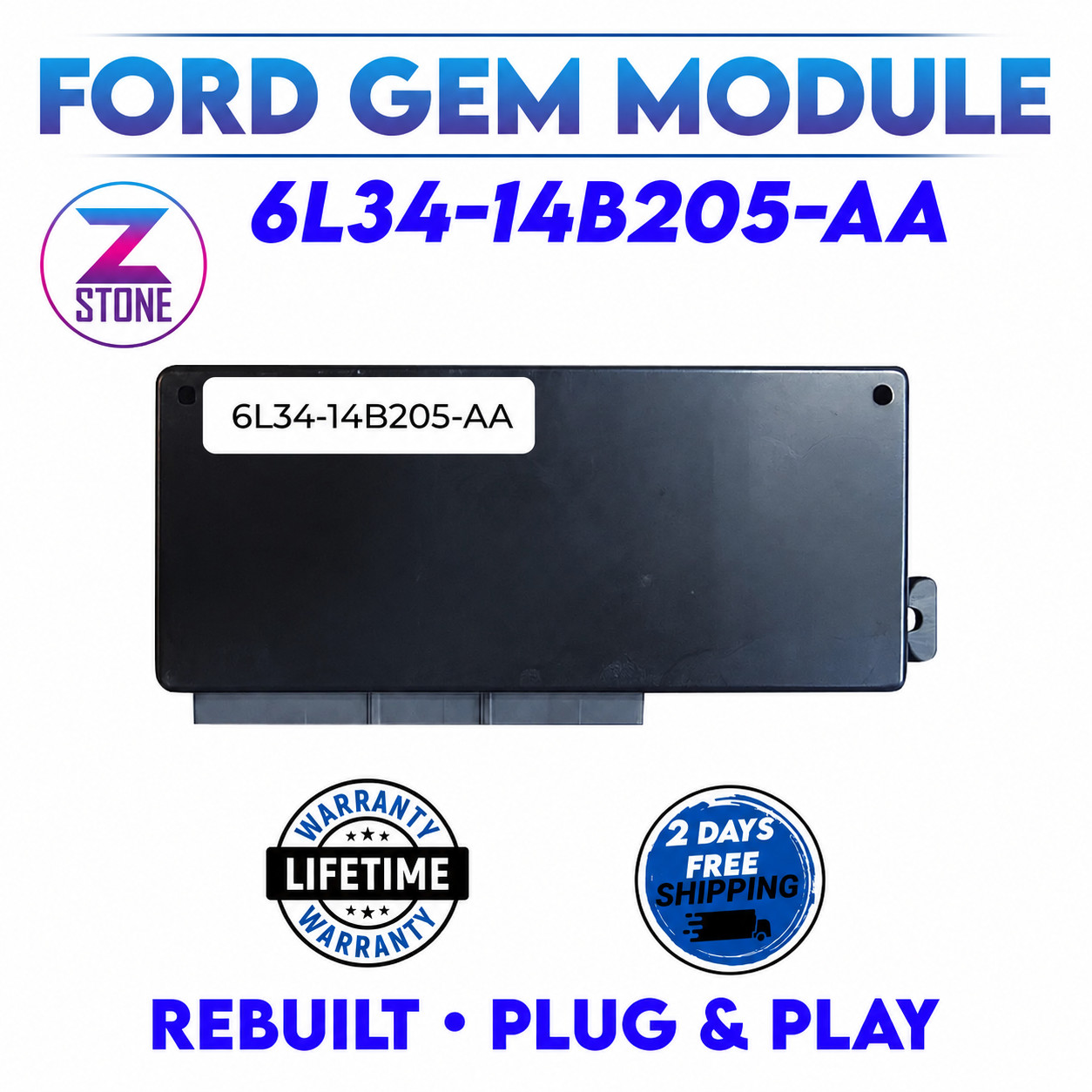 Rebuilt Body Control Module GEM Ford F-150 1999-2002 6L34-14B205-AA Rebuilt Body Control Module GEM Ford F-150 1999-2002 6L34-14B205-AA
