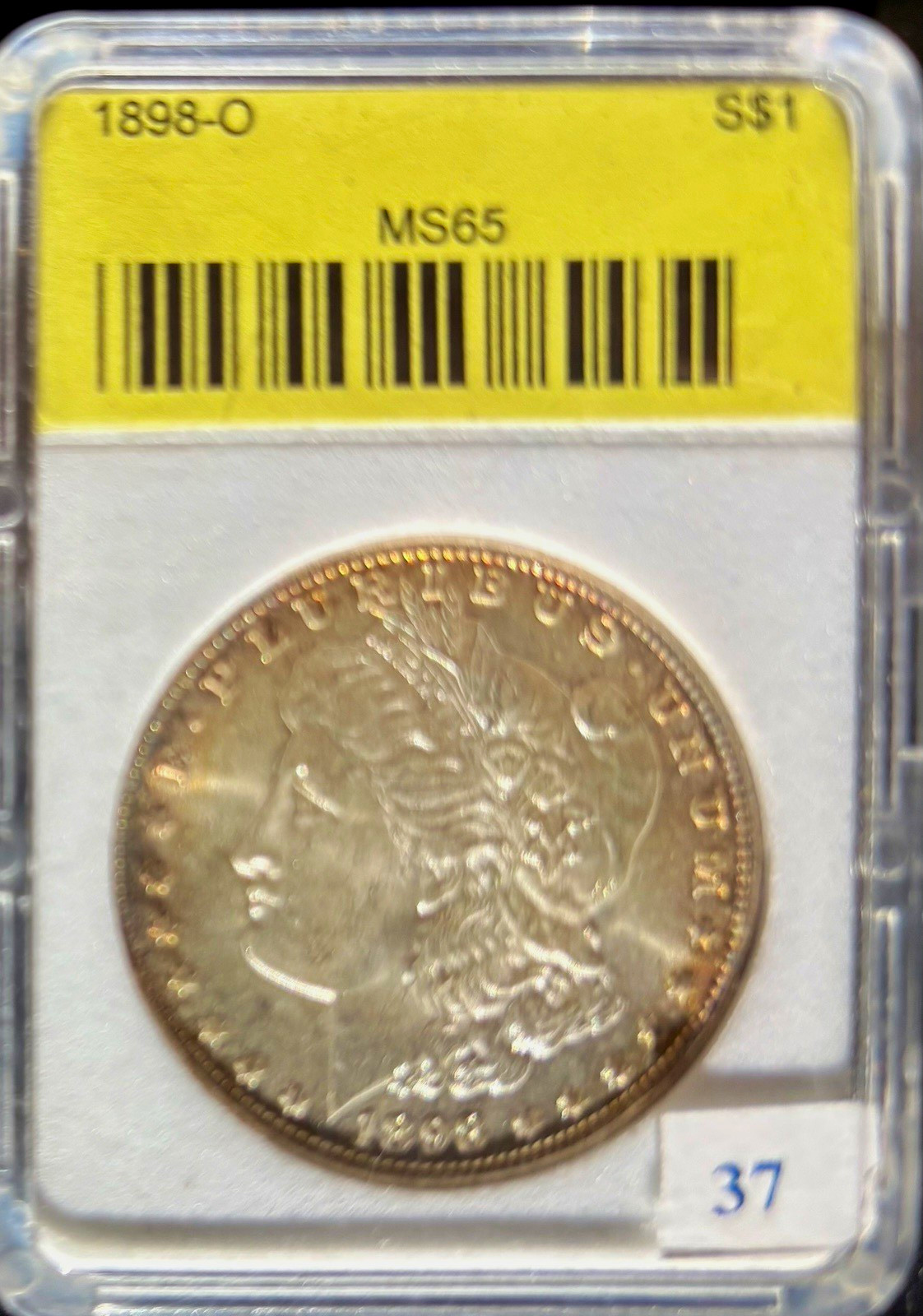 Morgan Silver Dollar 1898-O $1 Business Strike MS65 Silver KM#110 0.9 Fine Morgan Silver Dollar 1898-O $1 Business Strike MS65 Silver KM#110 0.9 Fine