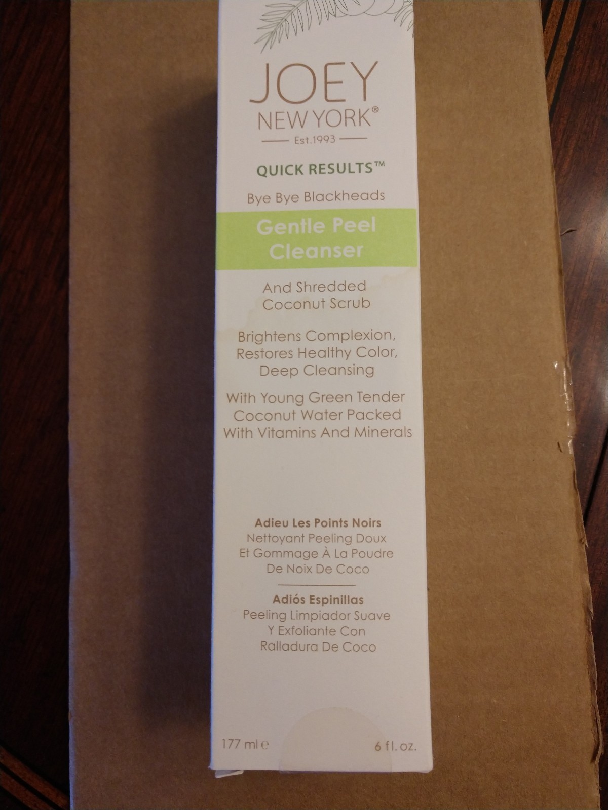 Joey New York Quick Results Bye Bye Blackheads Gentle Peel Cleanser 6 oz. NIB Joey New York Quick Results Bye Bye Blackheads Gentle Peel Cleanser 6 oz. NIB