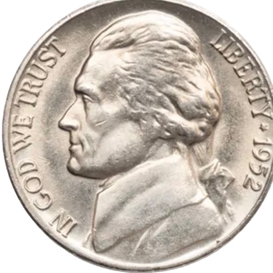 1952-D Jefferson Nickel GEM BU UNC From Original Roll FAST SHIPPING 1952-D Jefferson Nickel GEM BU UNC From Original Roll FAST SHIPPING