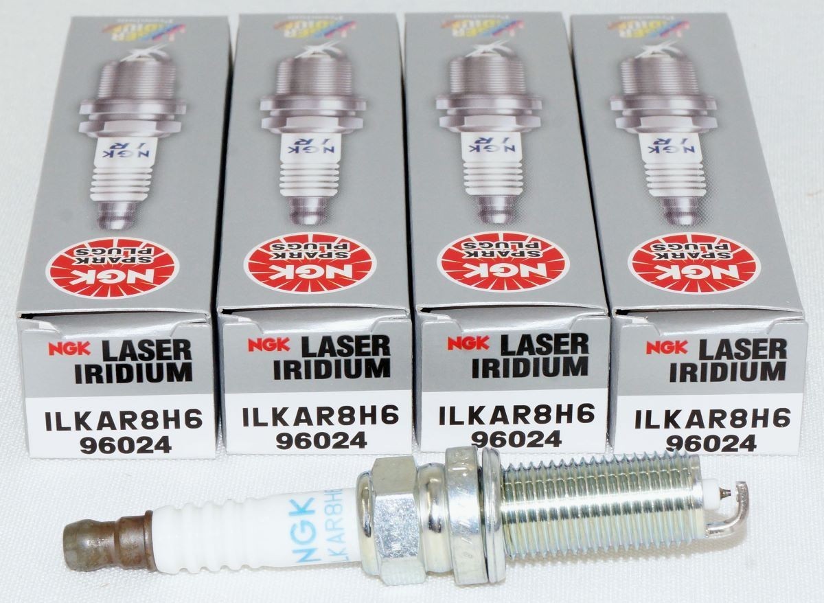4 Pack NGK 96024 Laser Iridium Spark Plugs ILKAR8H6 For Subaru Forester and WRX