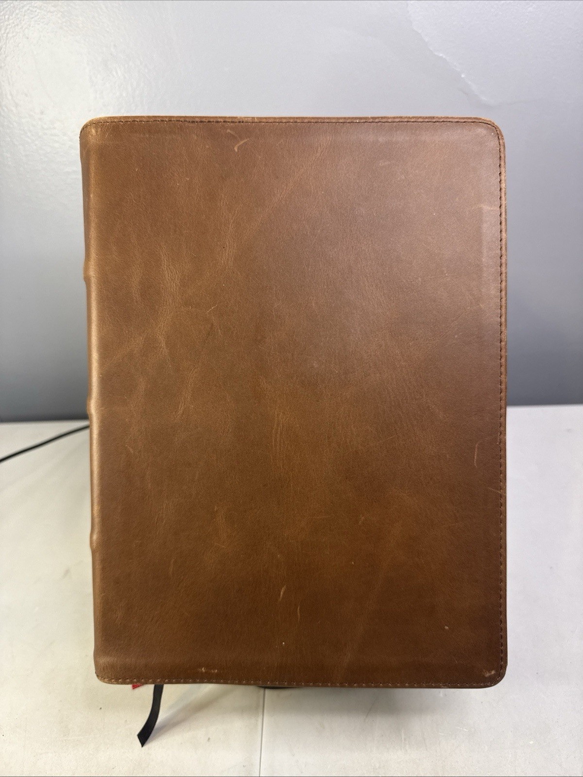 CSB Study Bible - Brown Genuine Leather - Raised Spine Hubs - 2020