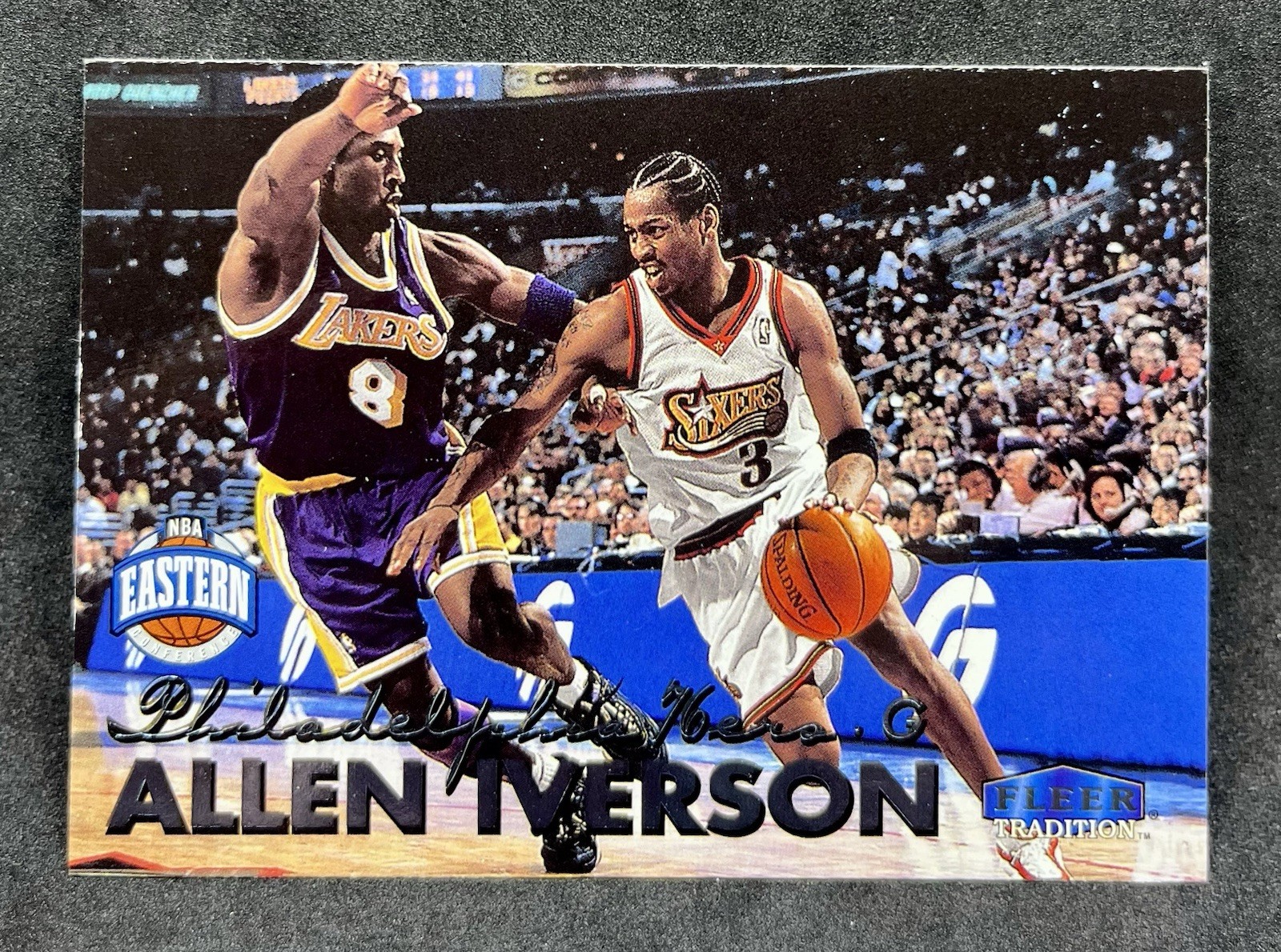 1999-00 Fleer Tradition #123 Allen Iverson and Kobe Bryant 76ers Lakers HOF 1999-00 Fleer Tradition #123 Allen Iverson and Kobe Bryant 76ers Lakers HOF