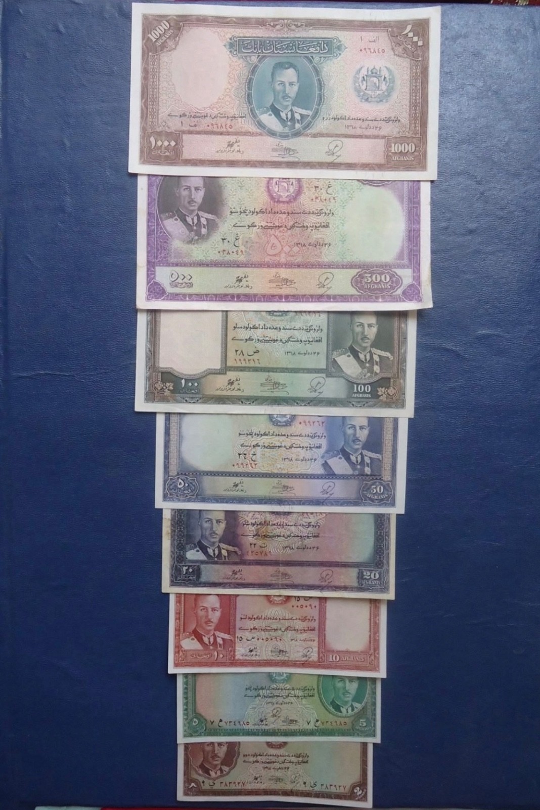Extremely rare 1939 afghani set. Extremely rare 1939 afghani set.