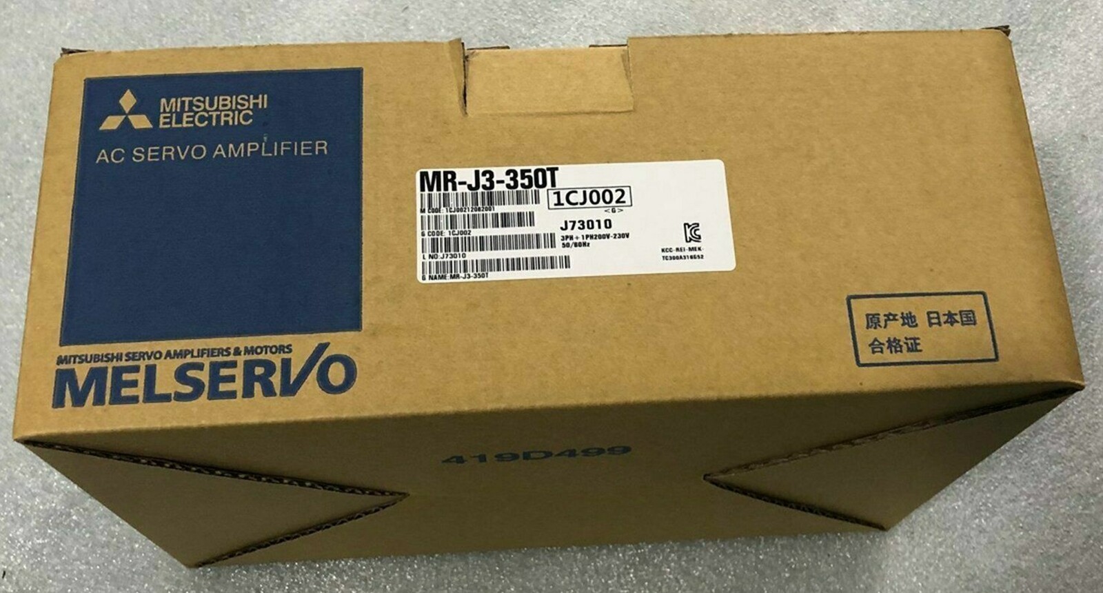NEW Mitsubishi MR-J3-350T Servo Drive