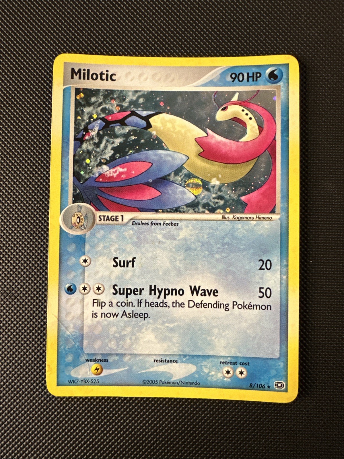 Pokemon Milotic 8/106 EX Emerald Holo Rare - DMG Pokemon Milotic 8/106 EX Emerald Holo Rare - DMG