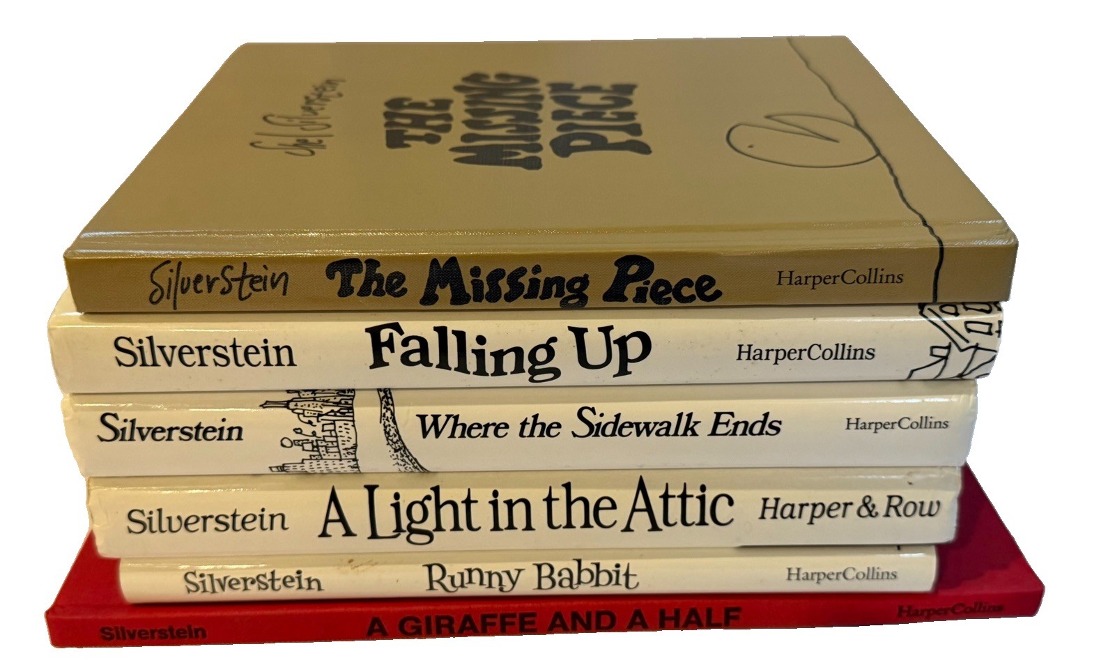 Shell Silverstein 6 Book Lot: Where Sidewalk Ends, The Missing Piece, Falling Up Shell Silverstein 6 Book Lot: Where Sidewalk Ends, The Missing Piece, Falling Up