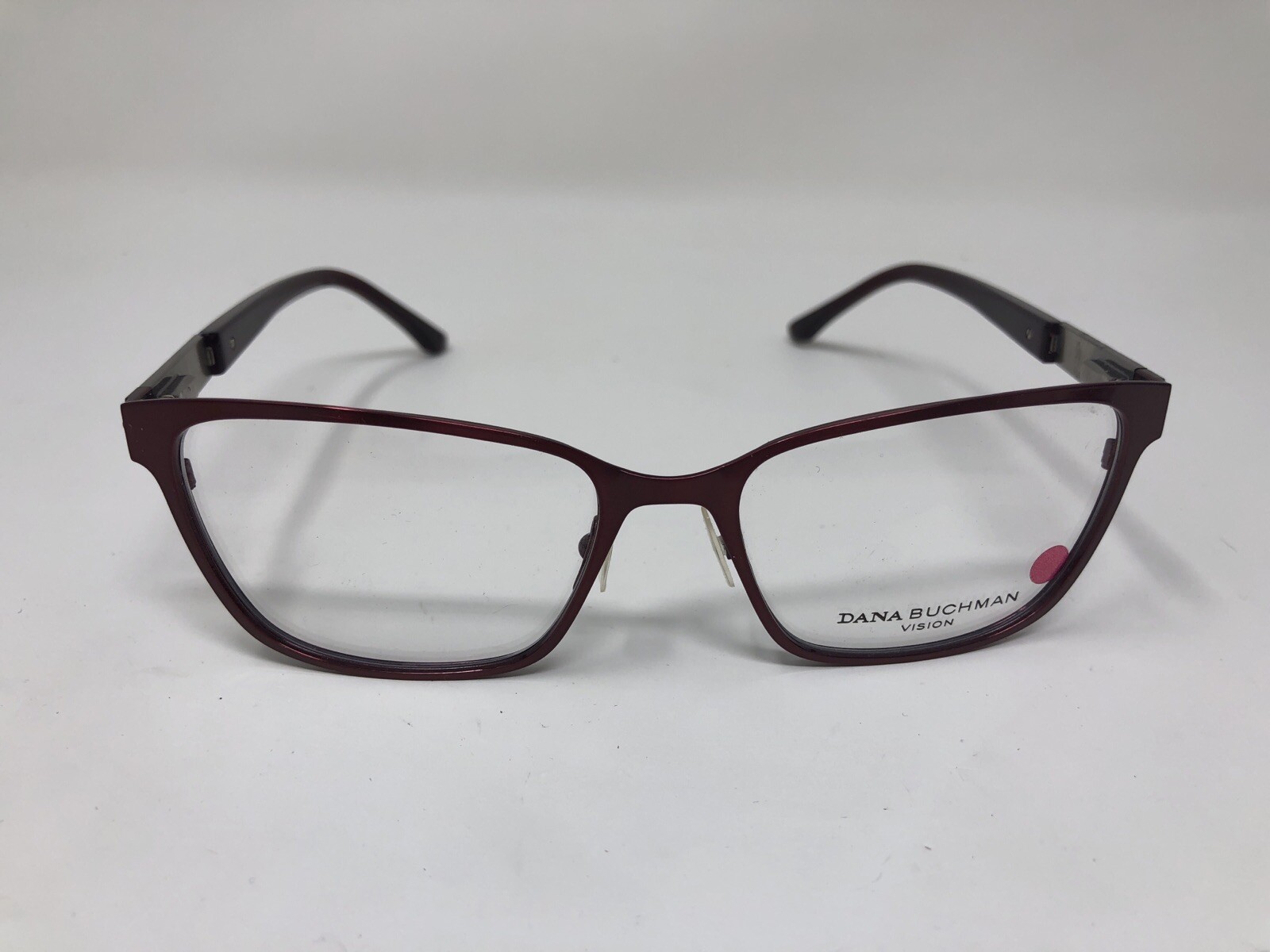 Dana Buchman Eyeglasses Frame 52-16-135 Primrose CY Red Full Rim Flex Hinge JJ16