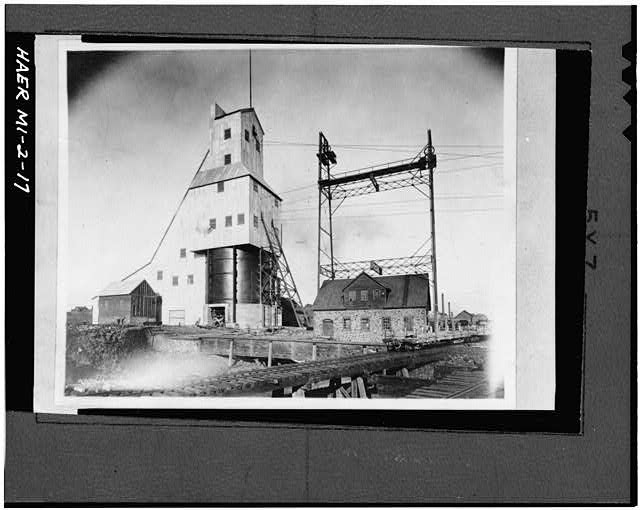 Hancock Michigan Quincy Mining Co No 2 Shaft Rockhouse 1908 Hoist House
