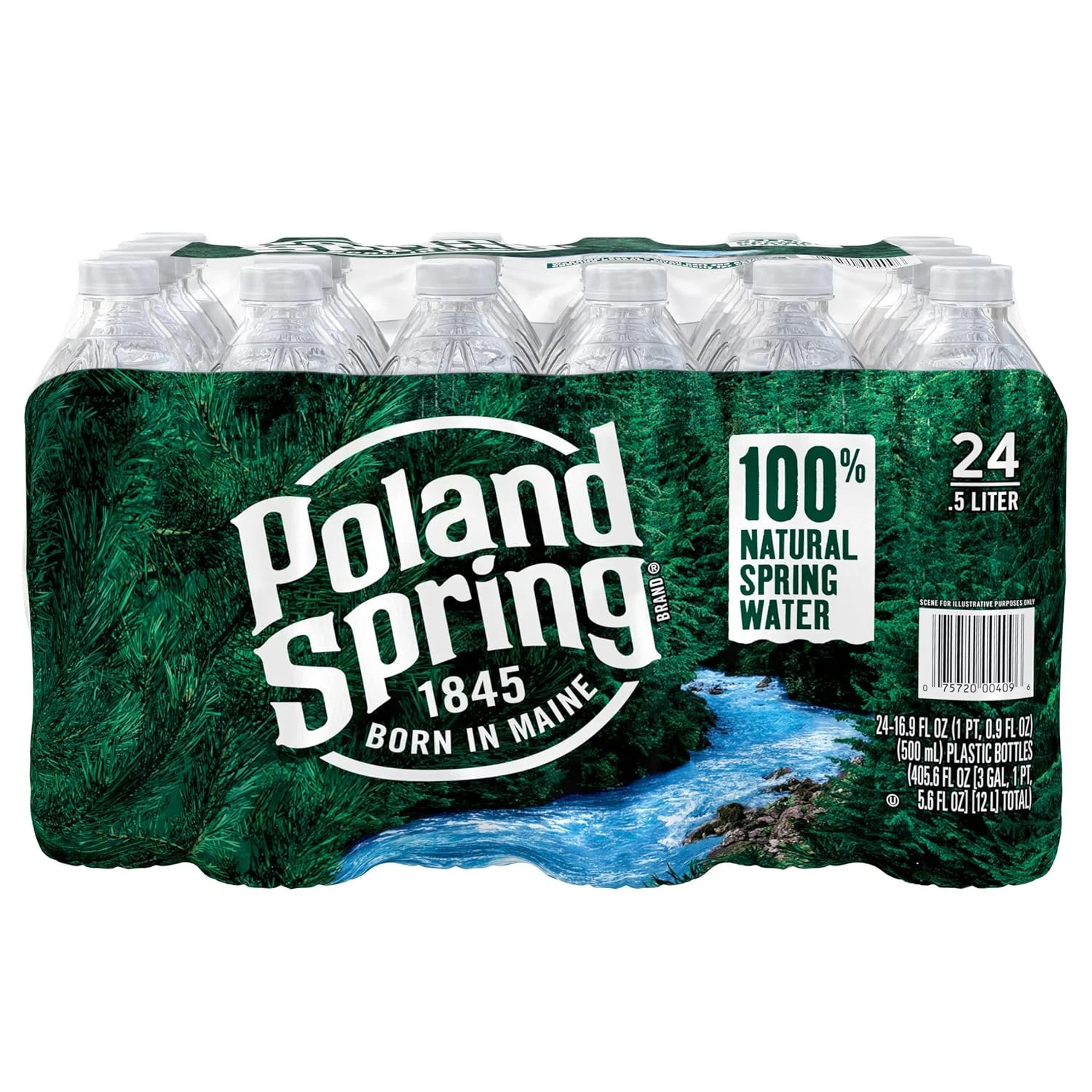 Poland Spring 100% Natural Spring Water, 16.9 Fl Oz (24 Pack) Poland Spring 100% Natural Spring Water, 16.9 Fl Oz (24 Pack)