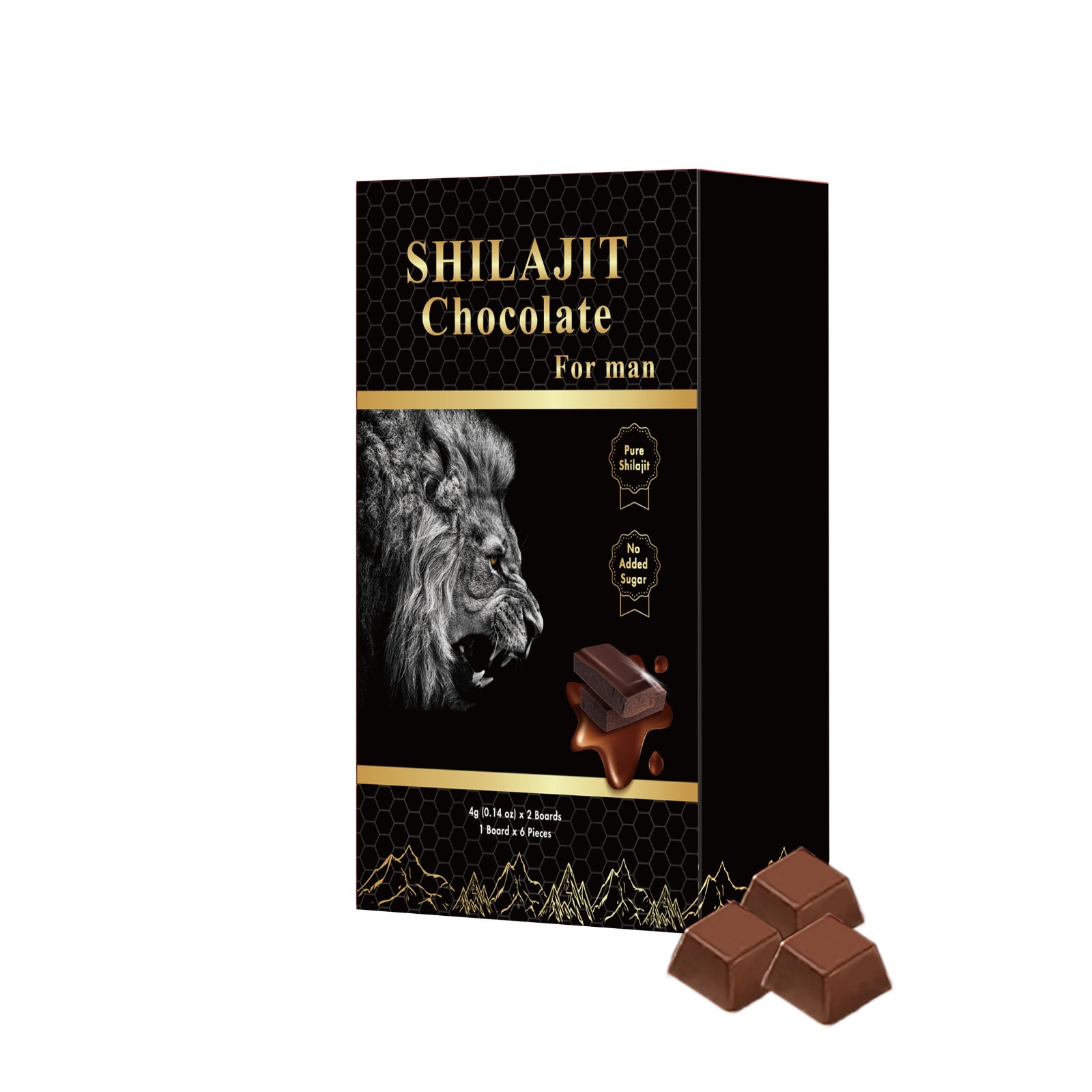 DEZEN Organic Shilajit Chocolate with Ashwagandha & Honey 12 Pcs DEZEN Organic Shilajit Chocolate with Ashwagandha & Honey 12 Pcs