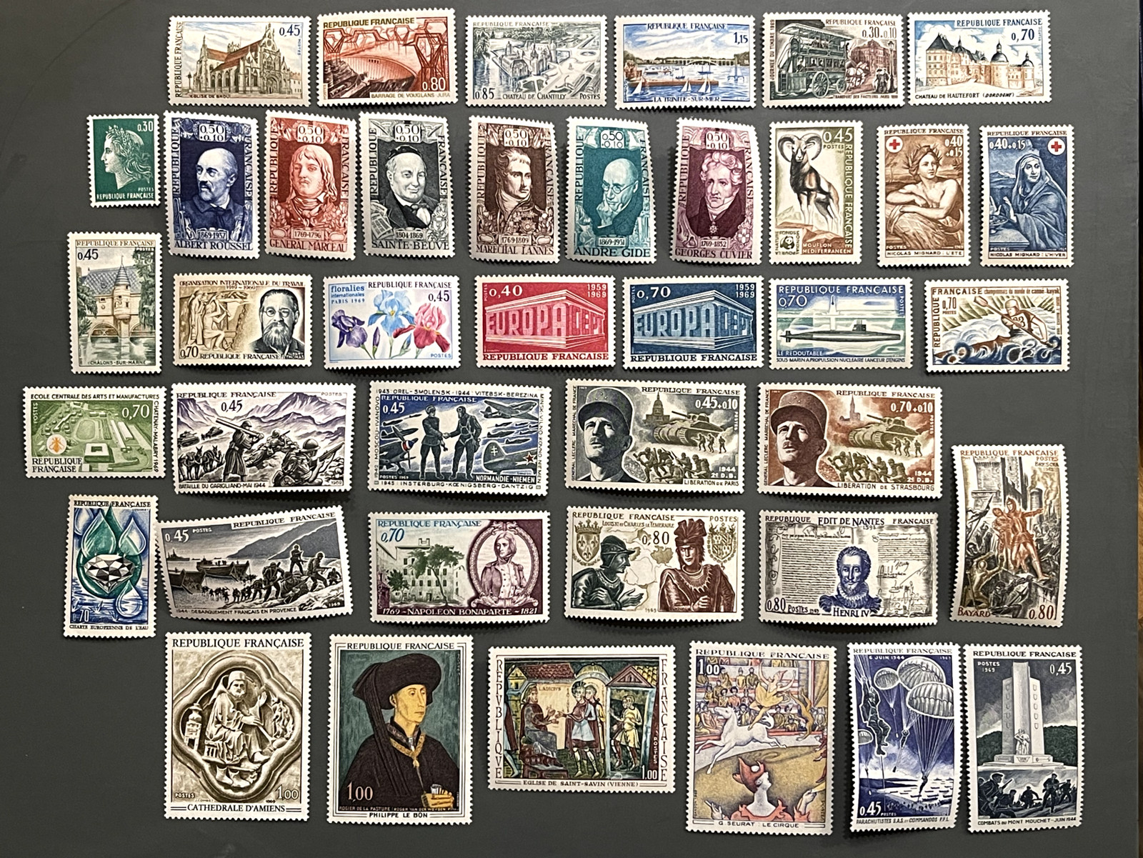France 1969 Complete Year Set MNH** – Stamp Collection – Mint Never Hinged