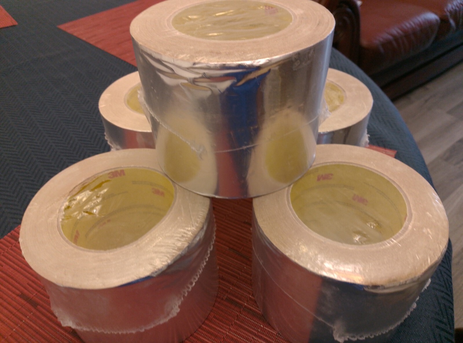 LOT OF 7 ROLLS 3m Foil Tape T-49 T49 4x180ft 4 Inches By 60 Yards \ 180 Feet. LOT OF 7 ROLLS 3m Foil Tape T-49 T49 4x180ft 4 Inches By 60 Yards \ 180 Feet.