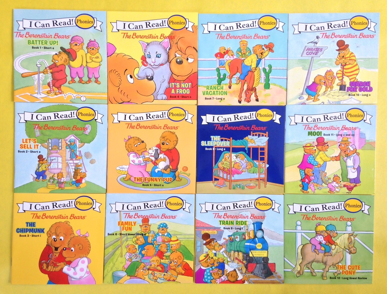 Berenstain Bears I Can Read Phonics Kids Books Lot 12 Berenstain Bears I Can Read Phonics Kids Books Lot 12