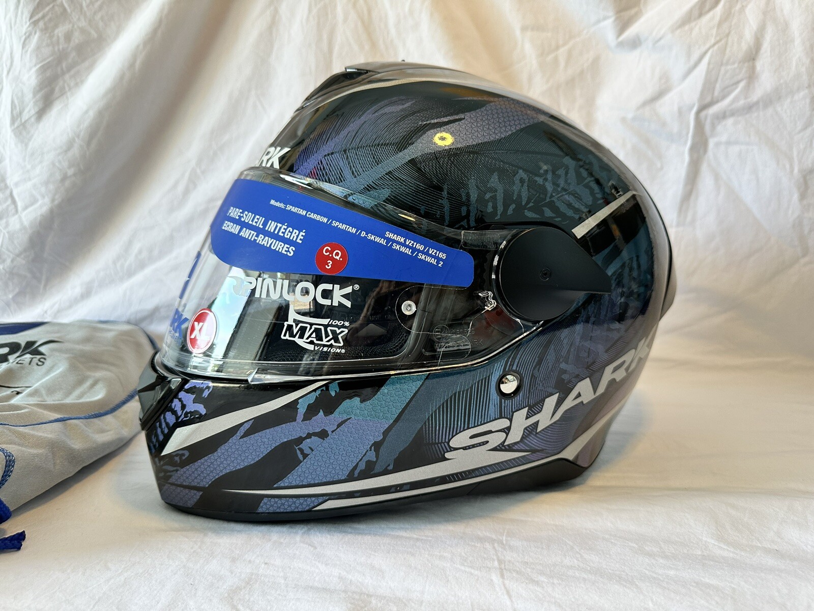 Shark D-SKWAL 2 Shigan Mat Motorcycle Helmet Multicolor US XL 24\