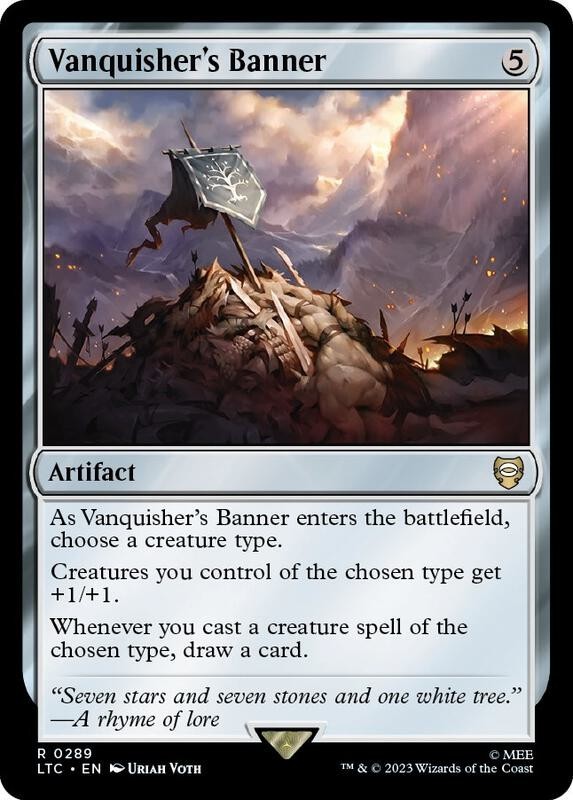 Vanquisher\'s Banner - Commander: The Lord of the Ring  X 1 EX/NM - MTG - 4RCards