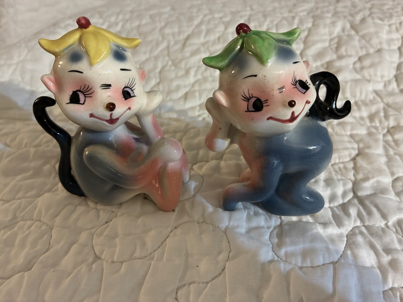 VTG Pair Of Mid-Century Anthropomorphic Monkey or Pixie Japan CDGC VTG Pair Of Mid-Century Anthropomorphic Monkey or Pixie Japan CDGC