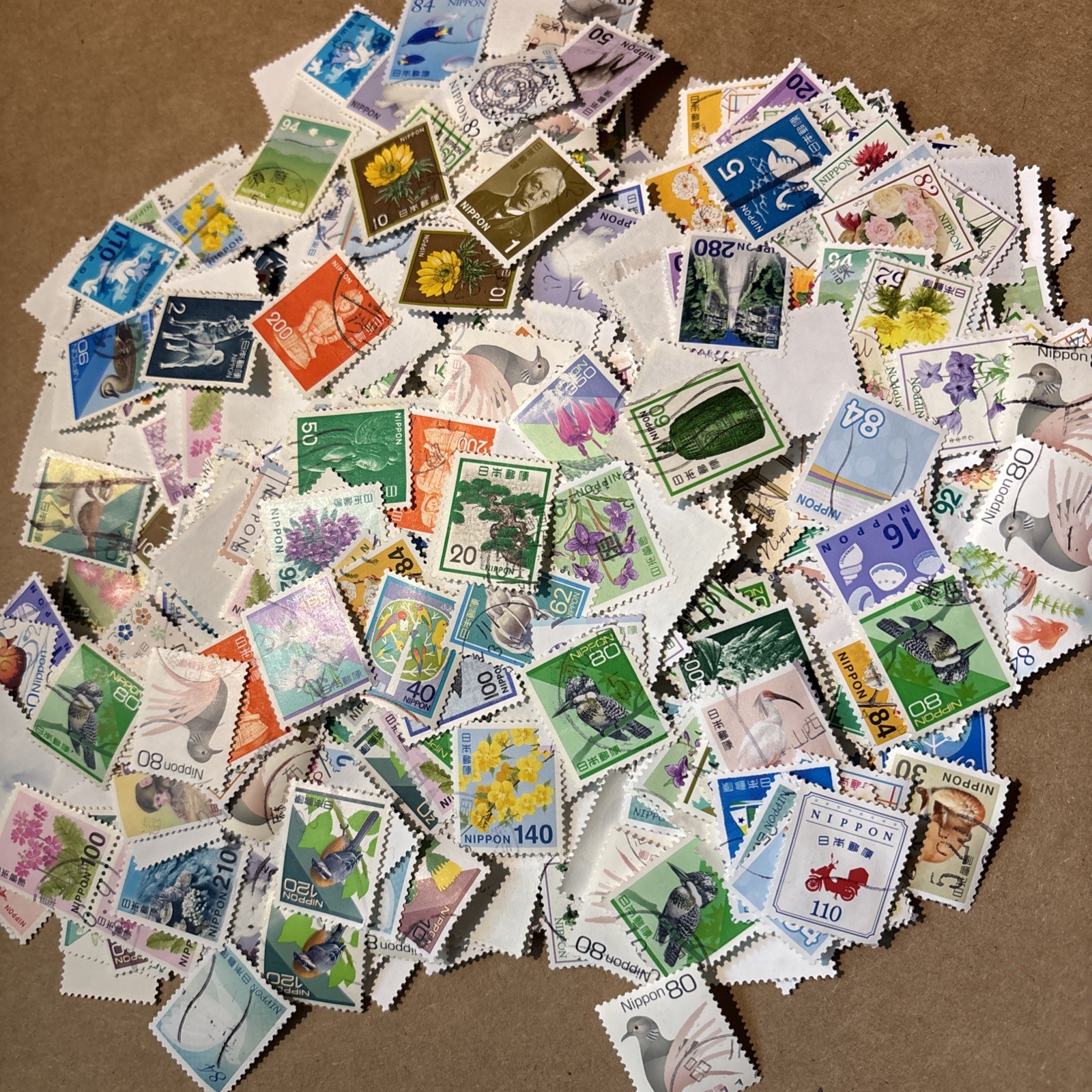100+ Different Small Japanese Stamps 100+ Different Small Japanese Stamps