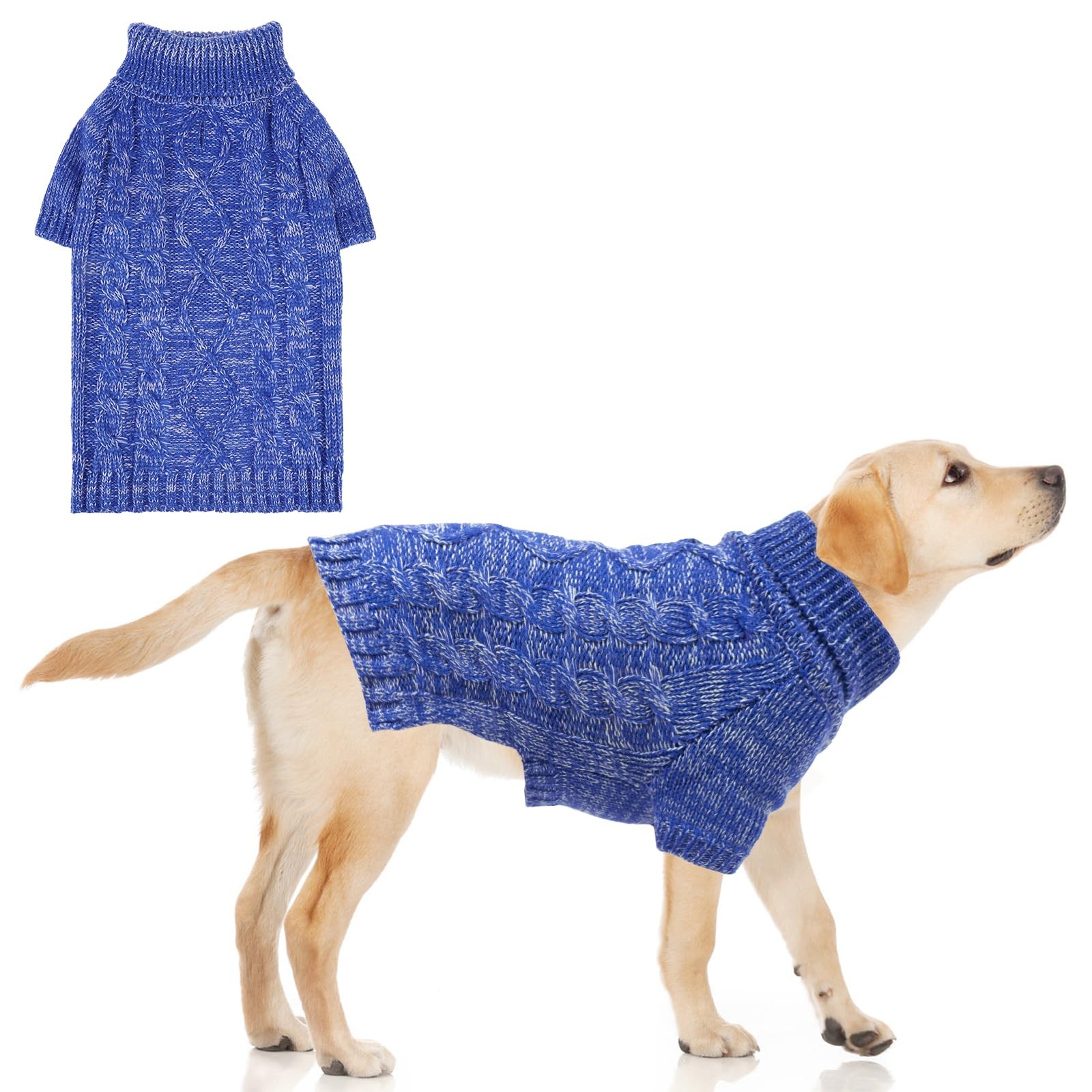 KOOLTAIL Dog Sweater for Large Medium Small Dogs, Fall Dog Sweaters, Turtlene...