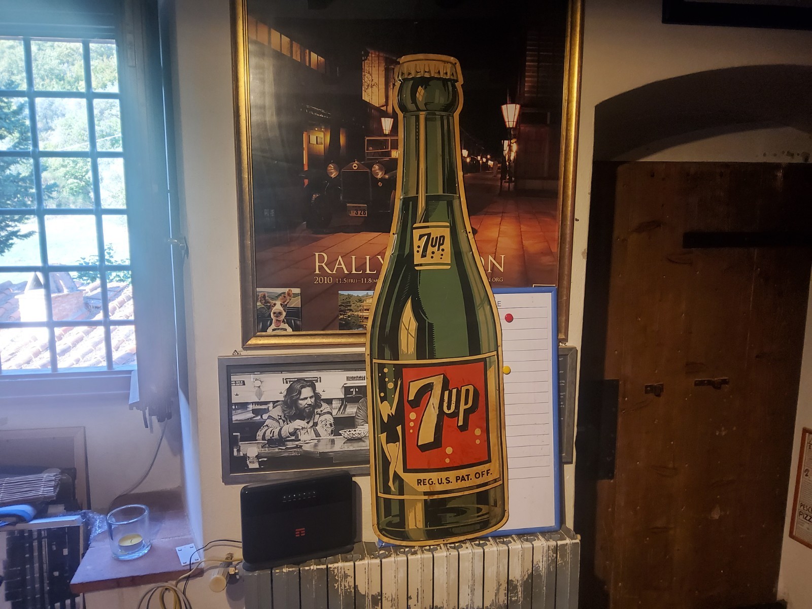 7 UP ORIGINAL VINTAGE PLATE 1950'S (Rare) 7 UP ORIGINAL VINTAGE PLATE 1950'S (Rare)