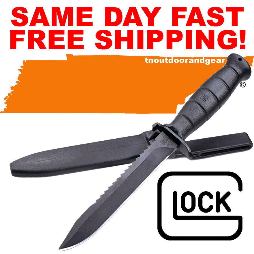 GLOCK BLACK KB17281 Field Knife w/Sheath 6.5