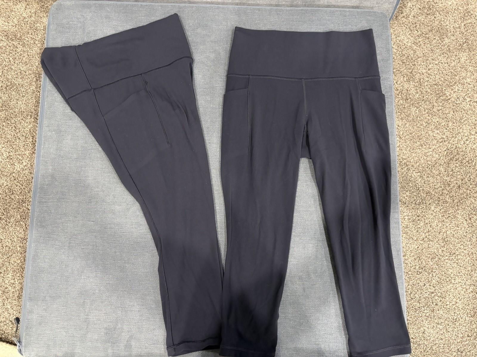 Athleta Salutation Stash Pocket II Capri Leggings Pockets Stretch S Black Athleta Salutation Stash Pocket II Capri Leggings Pockets Stretch S Black
