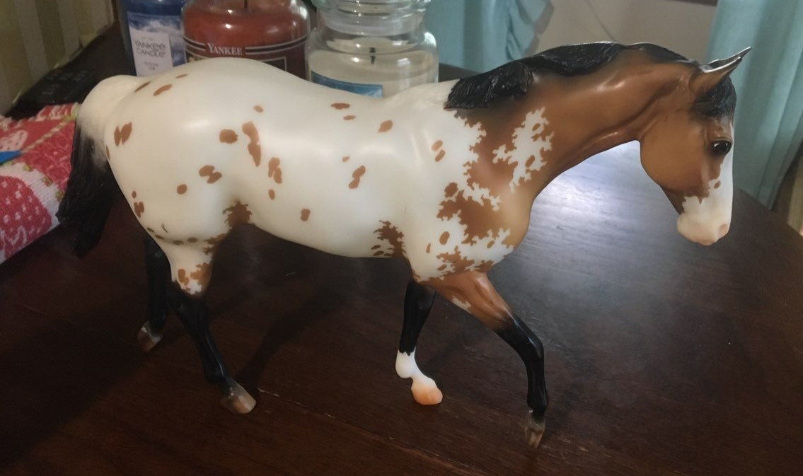 Breyer BreyerFest Horse #711478 Pech Merle Buckskin Appaloosa Version John Henry