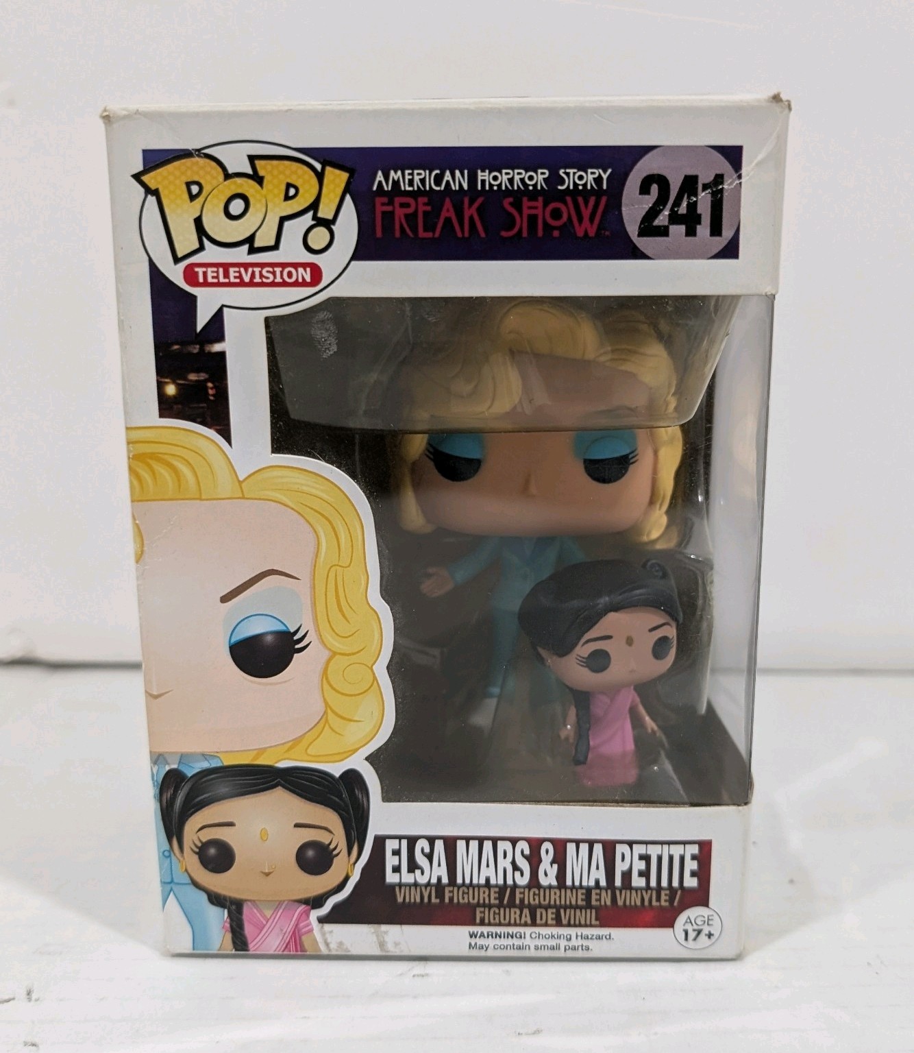 Funko Pop American Horror Story Freak Show #241 Elsa Mars And Ma Petite Damage Funko Pop American Horror Story Freak Show #241 Elsa Mars And Ma Petite Damage