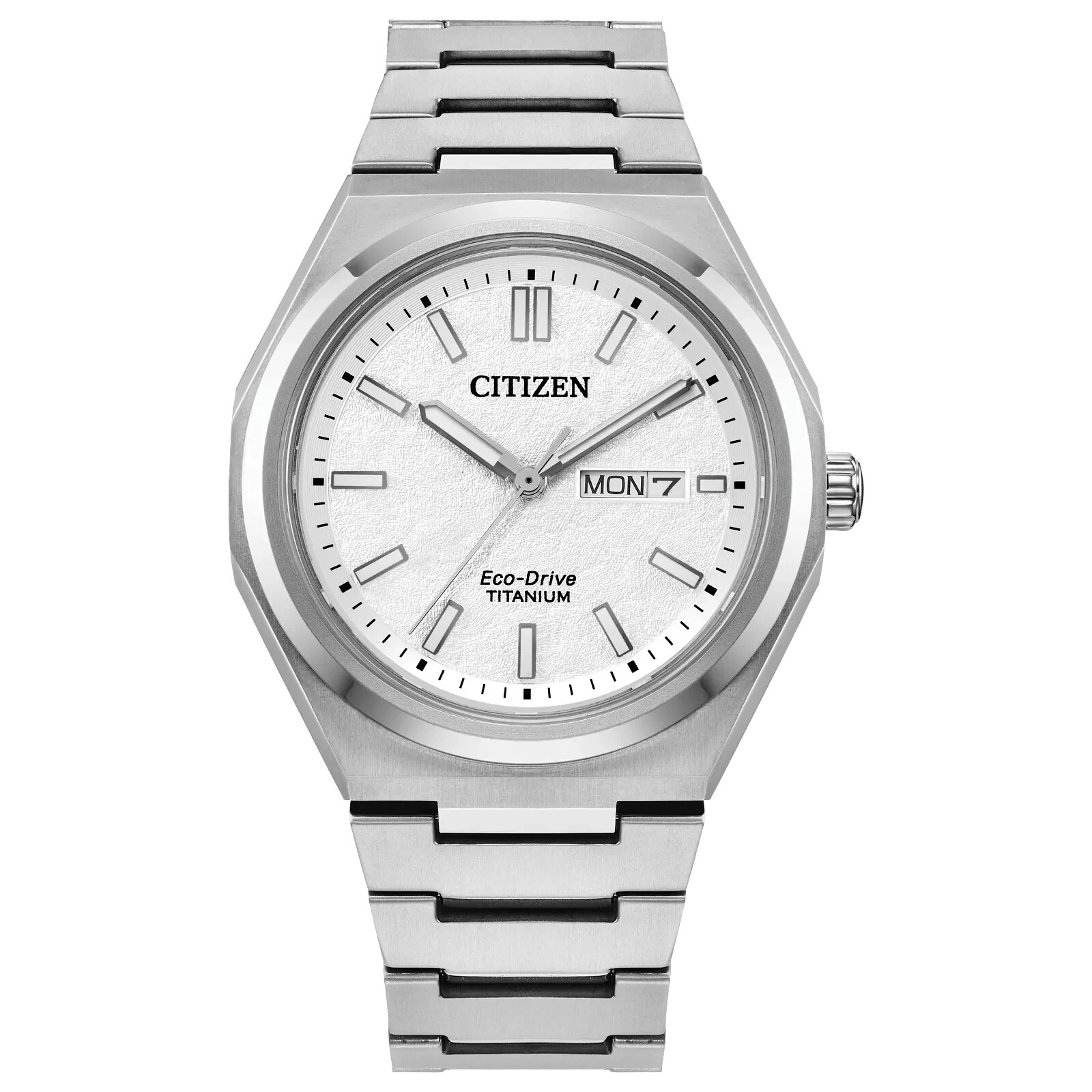 Citizen Men 's Sport Luxury Day / Date Eco-Drive Silver Watch 39 MM AW0130-85A