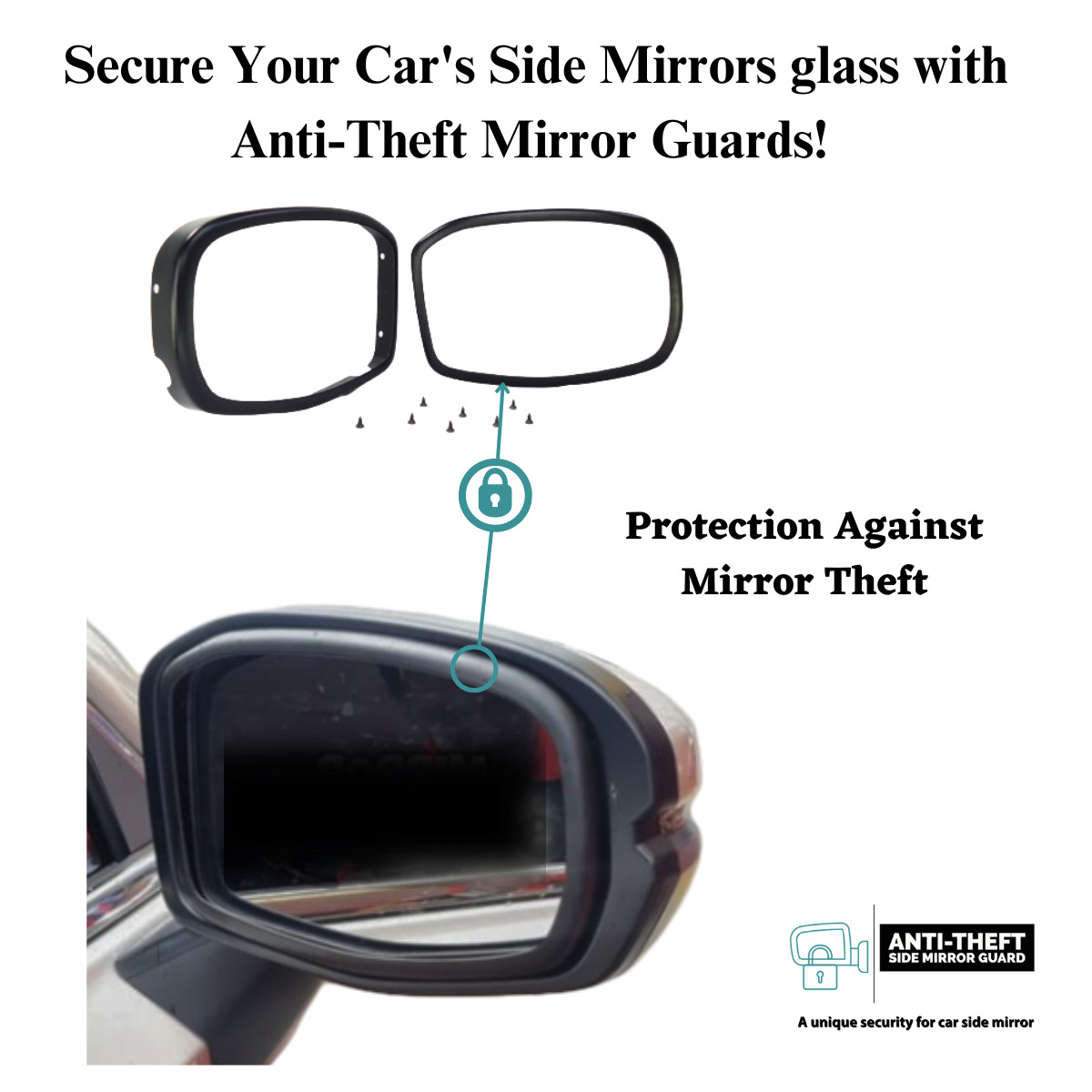 Anti-Theft Side View Mirror Guards fit Honda CR-V 2023-2025 (Mirror Locks)