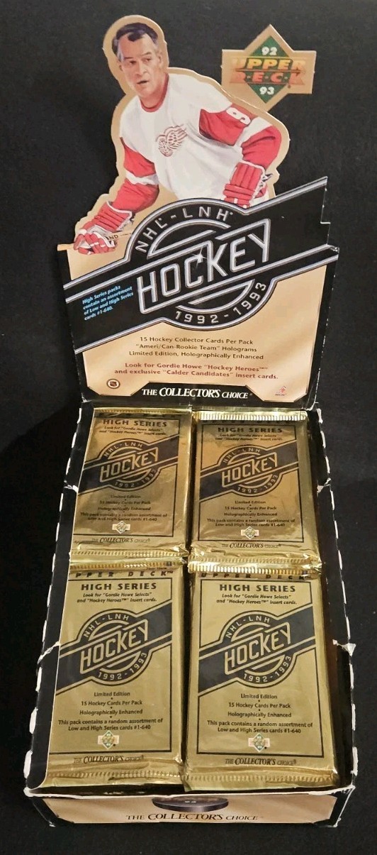 1992-93 Upper Deck The Collectors Choice NHL Hockey High Series Box 1992-93 Upper Deck The Collectors Choice NHL Hockey High Series Box