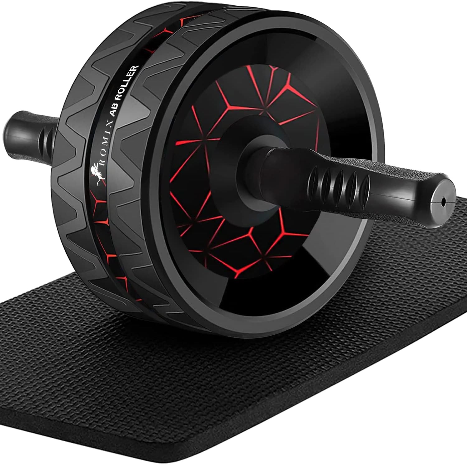 Ab Roller Wheel for Abs Workout, Exercise Wheels with Thick Knee Pad, No Noise A
