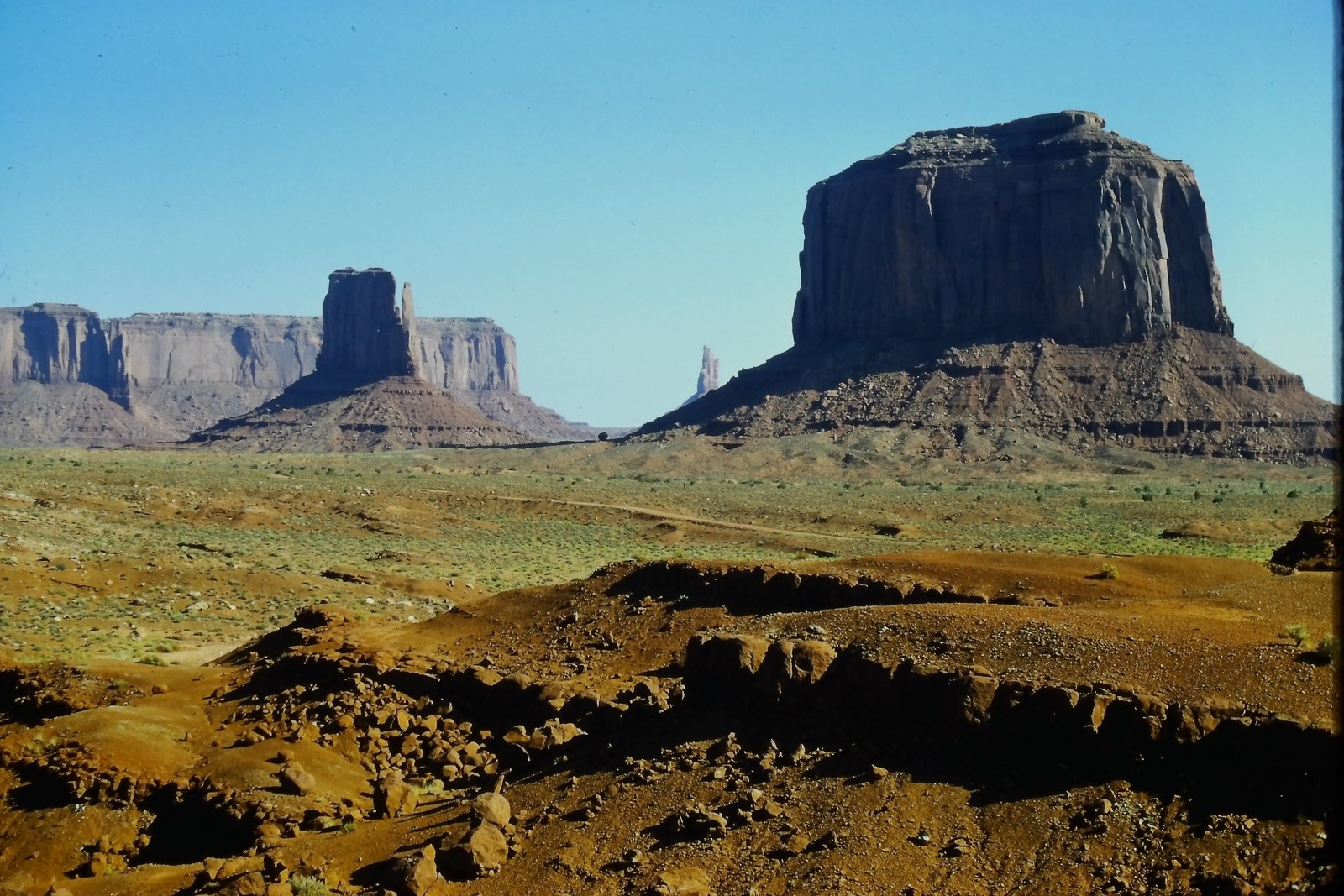 c1960's Kodachrome 35mm Slide, Monument Valley Desert Landscape Arizona Colorado