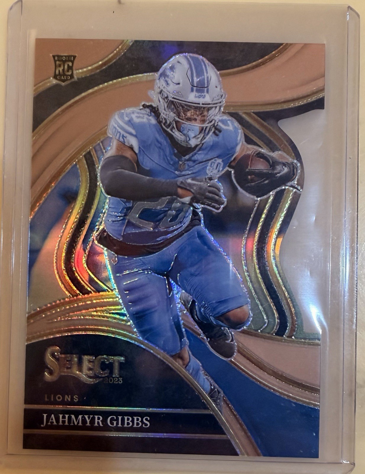 2023 Panini Select - Club Level Jahmyr Gibbs #266 Copper Prizm Die-Cut /299 (RC) 2023 Panini Select - Club Level Jahmyr Gibbs #266 Copper Prizm Die-Cut /299 (RC)