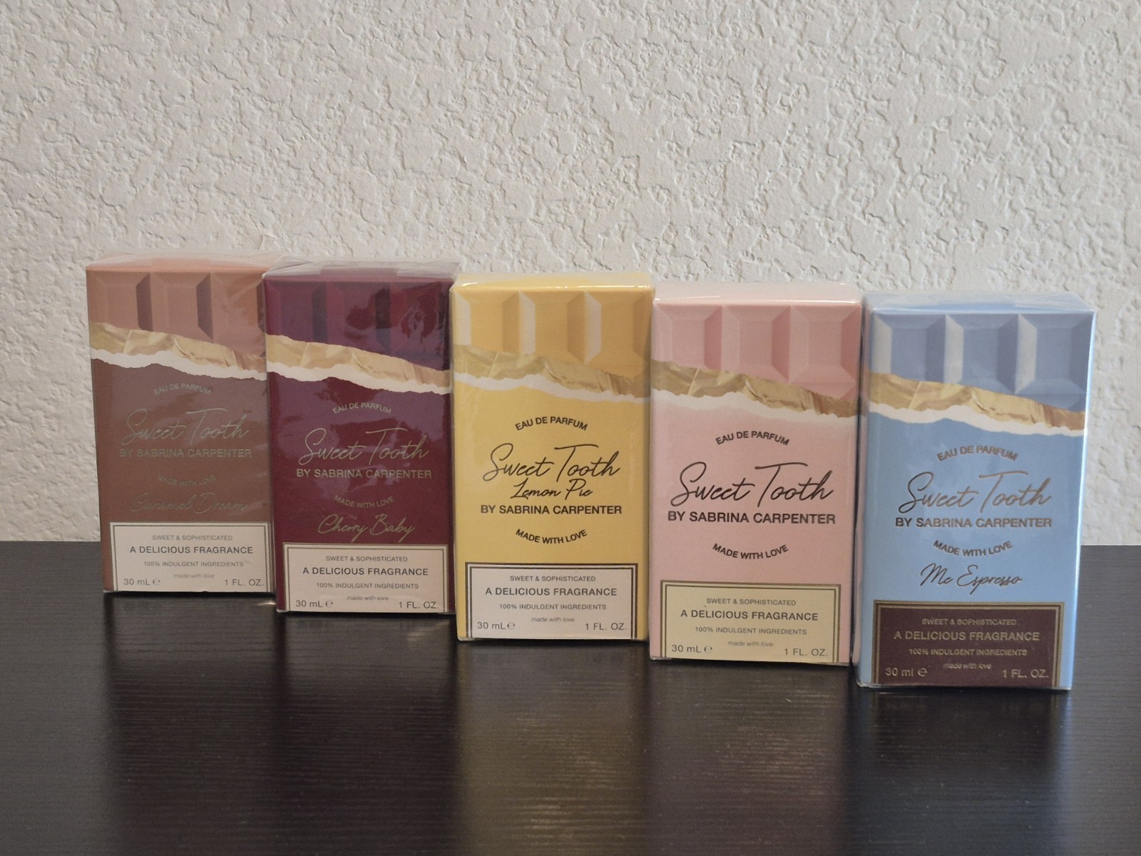 Sabrina Carpenter Sweet Tooth Eau De Parfum Spray Collection 5 Piece Set 30 ml Sabrina Carpenter Sweet Tooth Eau De Parfum Spray Collection 5 Piece Set 30 ml