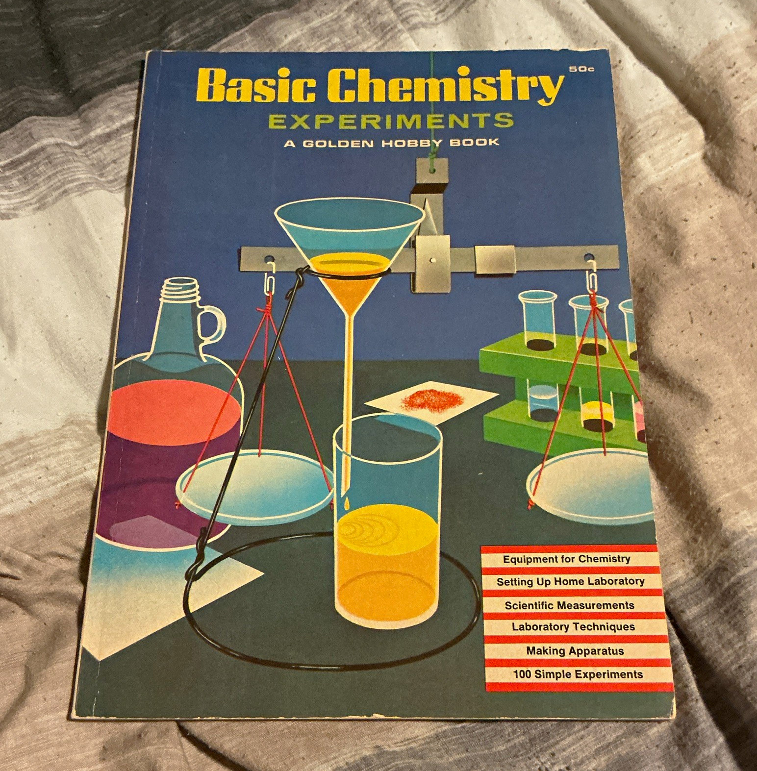 Basic Chemistry Experiments Robert Brent 1965 Golden Hobby Book