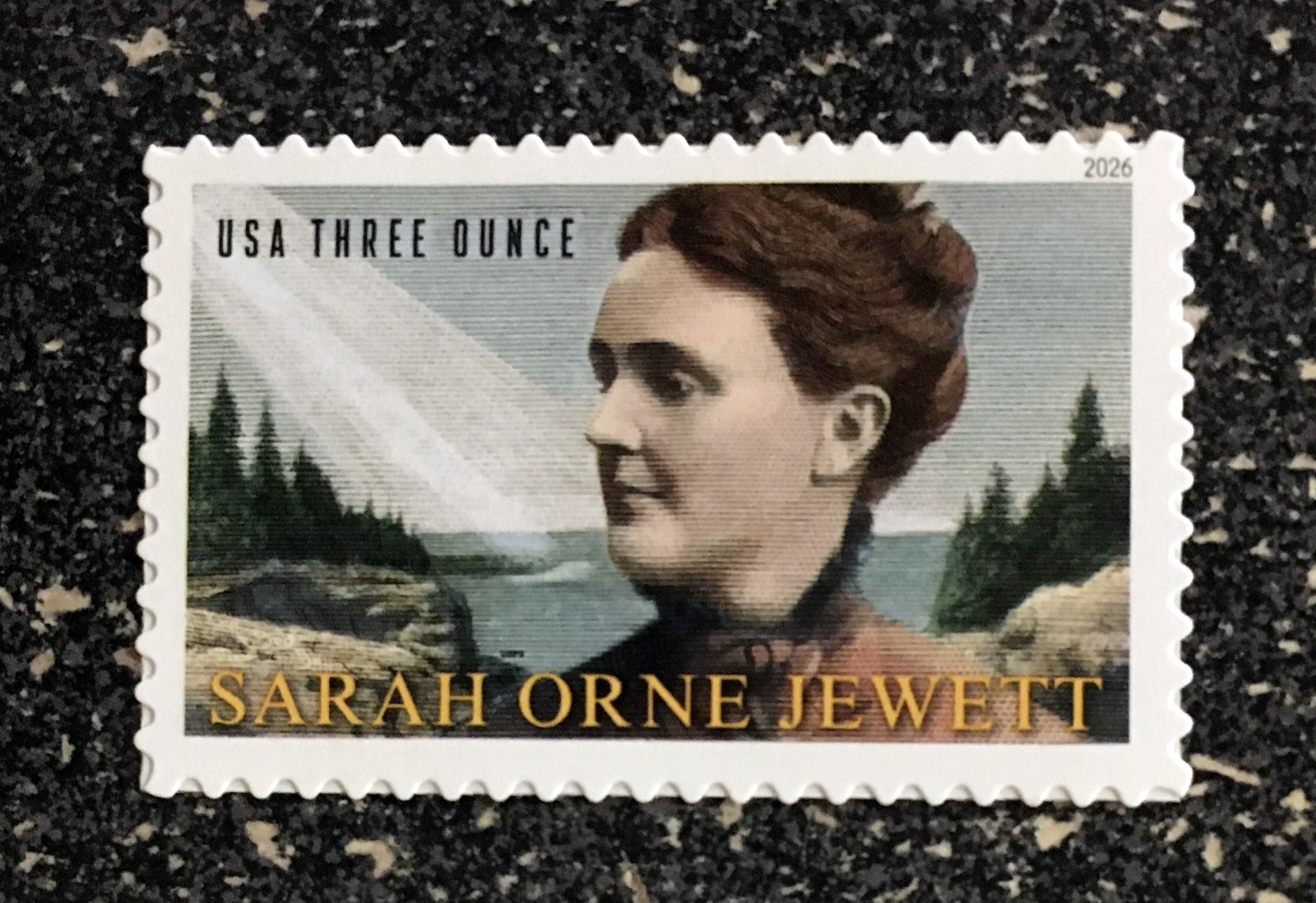 2026USA Three 3 Ounce Rate - Sarah Orne Jewett Literary Arts - Single  Mint  3oz