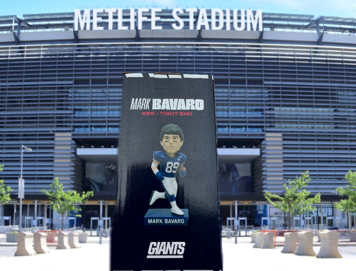 2026 New York Giants Mark Bavaro 10/4 SGA Bobblehead NY MetLife Stadium Bavarro