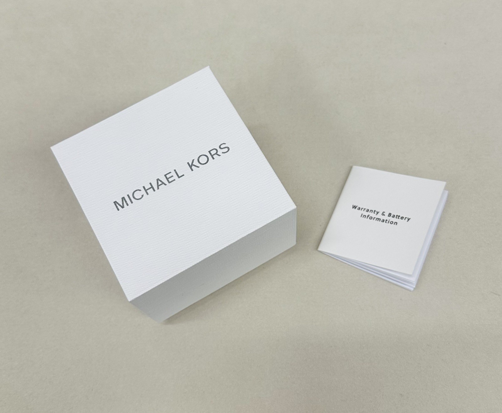 Authentic Michael Kors Watch Box with Pillow & Warranty Booklet