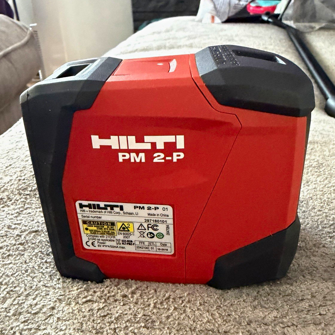 Hilti PM 2-P Pulse Power Cross-Line Laser Level 2-Beam Red, MPN PM 2-P