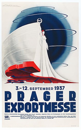 Original 1937 Poster - Prager Exportmesse