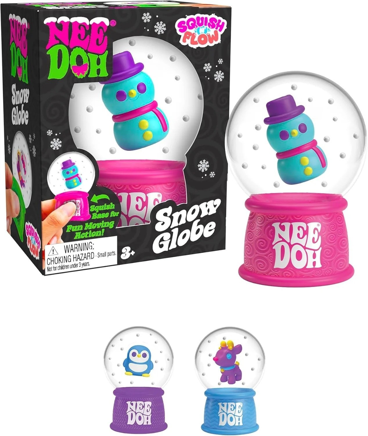 NeeDoh Squish Flow Snow Globe Stress Relief Squeeze Sensory Fidget Toy Gift NeeDoh Squish Flow Snow Globe Stress Relief Squeeze Sensory Fidget Toy Gift