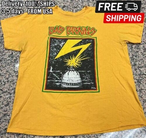 Bad Brains Vintage 1980s Hardcore Punk Rock Band Concert Graphic Tee Bad Brains Vintage 1980s Hardcore Punk Rock Band Concert Graphic Tee