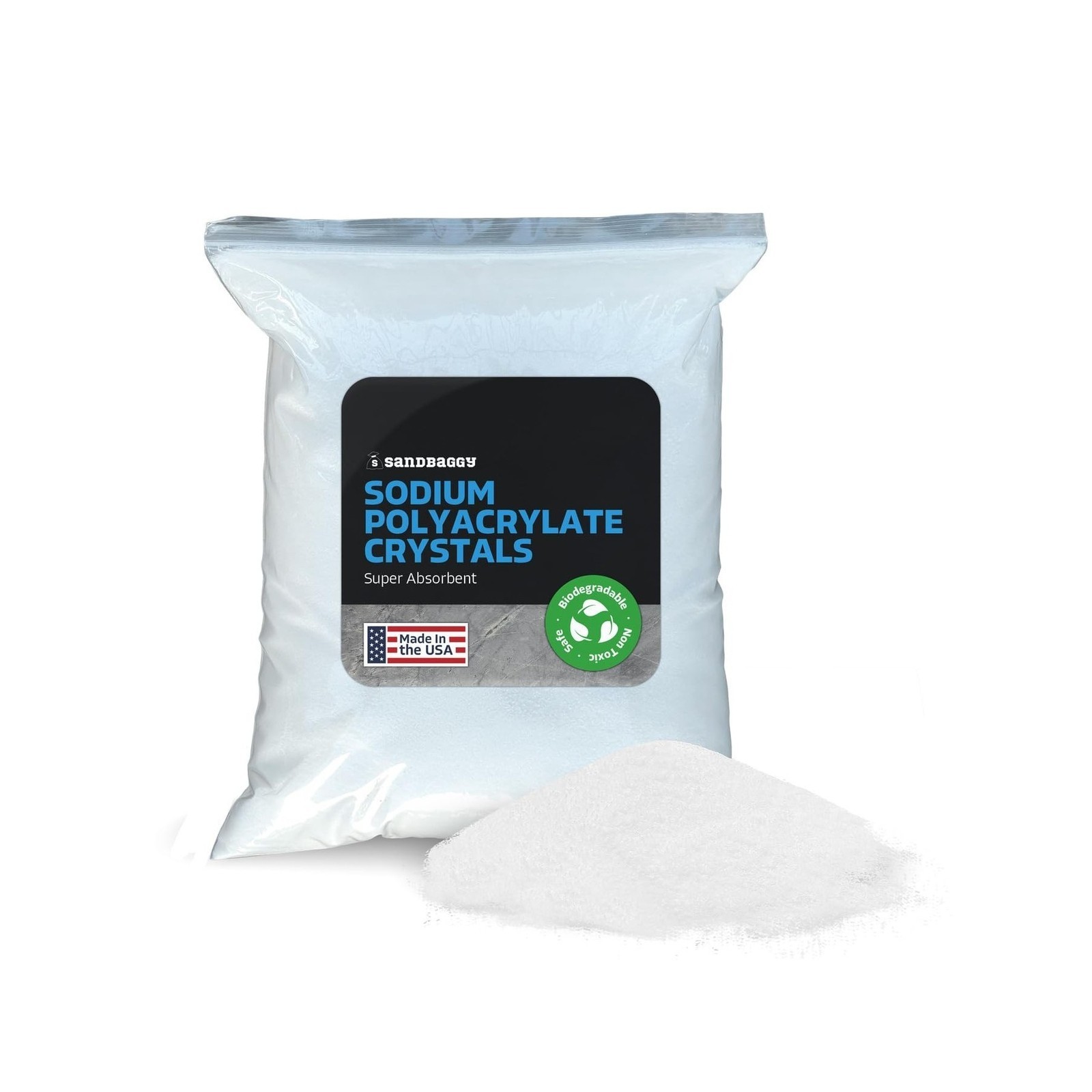 Sandbaggy Sodium Polyacrylate Crystals - Super Absorbent Polymers - Science E...