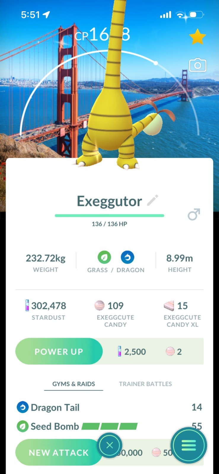 Shiny Alolan Eggxecutor San Francisco Background Pokémon GO
