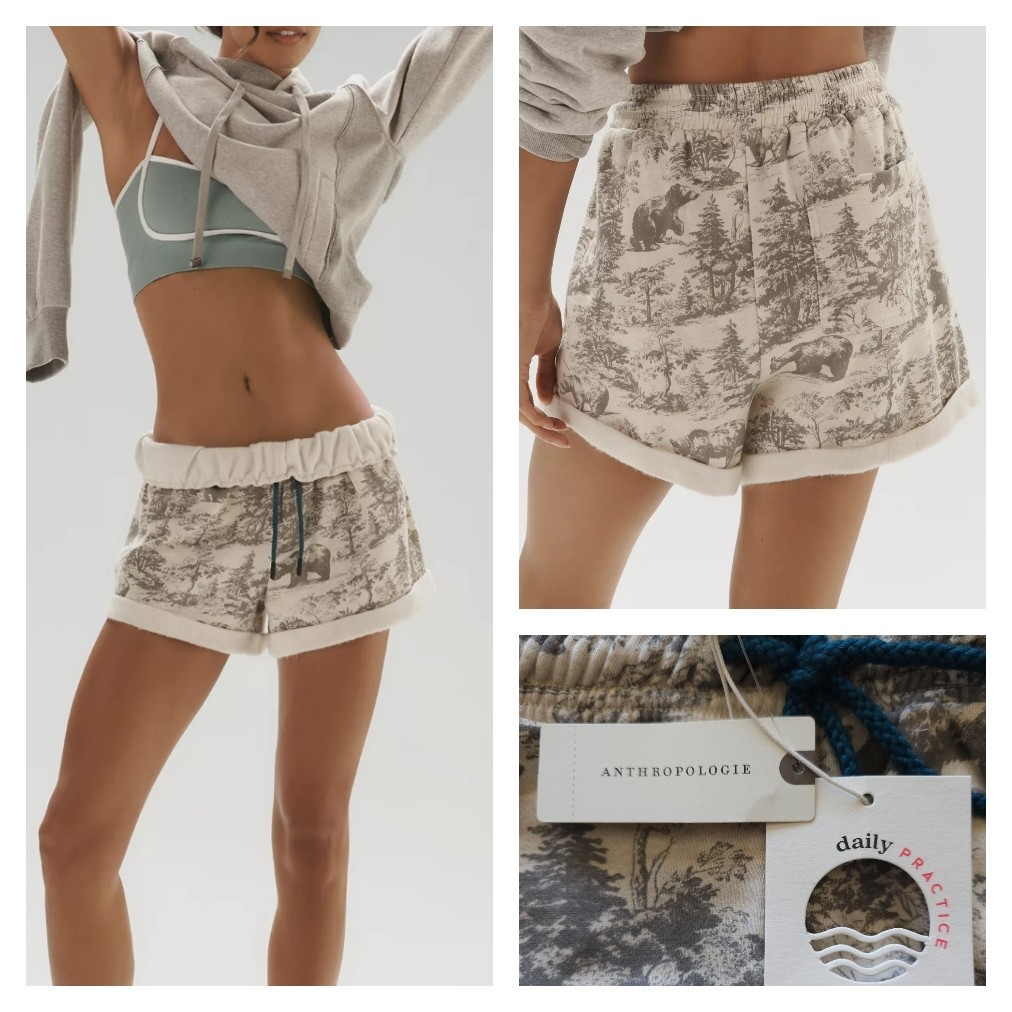 Daily Practice by Anthropologie Rocky Mountain High-Rise Sweat Shorts XL NWT $78 Daily Practice by Anthropologie Rocky Mountain High-Rise Sweat Shorts XL NWT $78