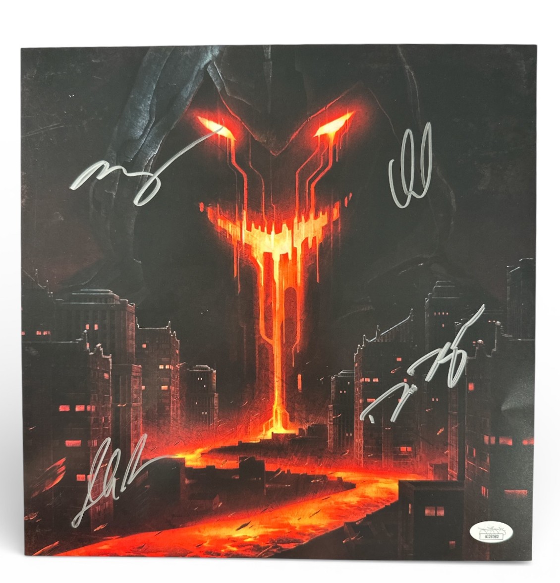 Disturbed Divisive Album Insert Band Signed by 4 Draiman (JSA)